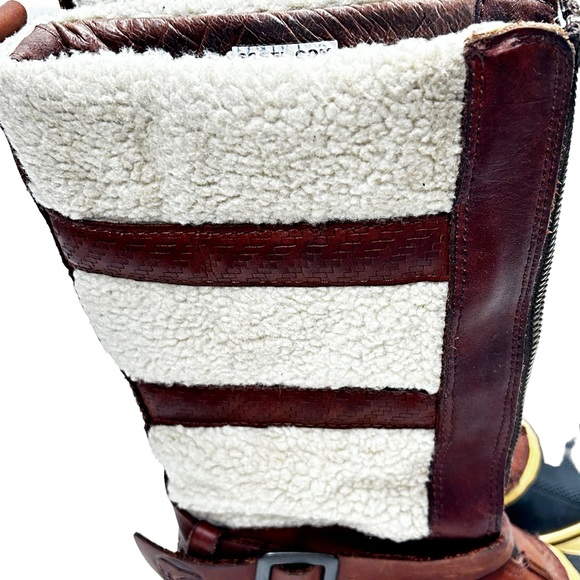 Sorel Sz 6 Helen Of Tundra II Waterproof Leather Sherpa Fleece Lined Boots - Picture 10 of 11